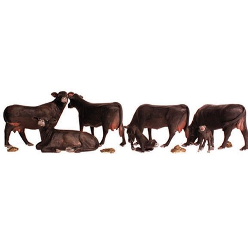 A2217 Scenic Accents – Black Angus Cows – N Scale