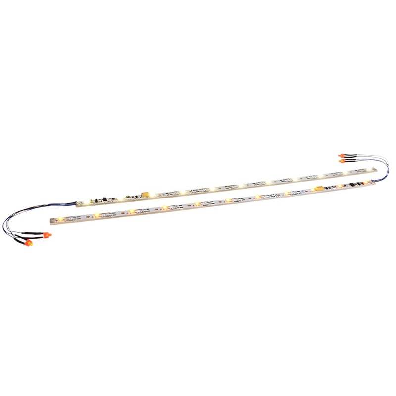 ESU 50708 LED Lighting strip with taillight 255mm, 11 LED’s warm white for N, OO, O (with intergrated decoder)