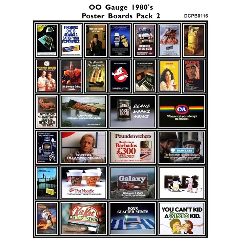 1980’s Adverts Poster Boards Pack 2