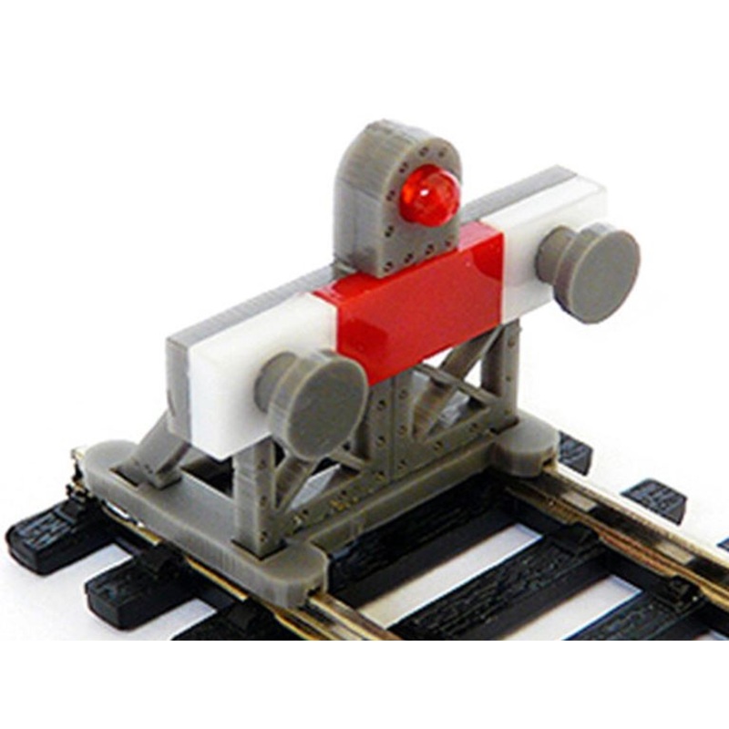 2 X OO 1:76 Scale Laser-Cut Buffer Stop Kit w/Light