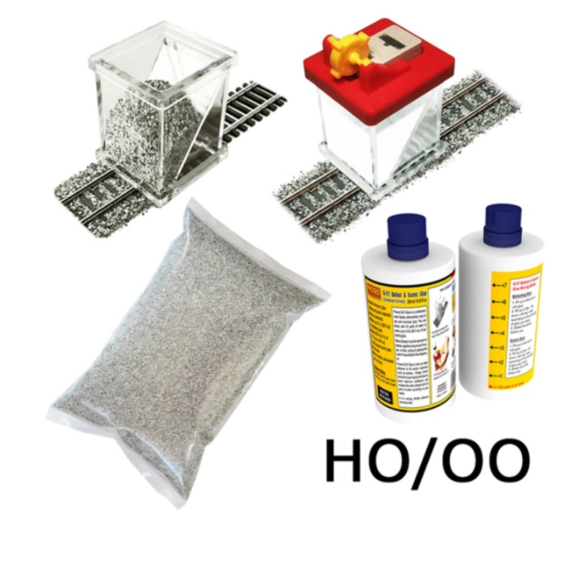 Ballasting Kit w/Ballast Glue Applicator (Light Grey)