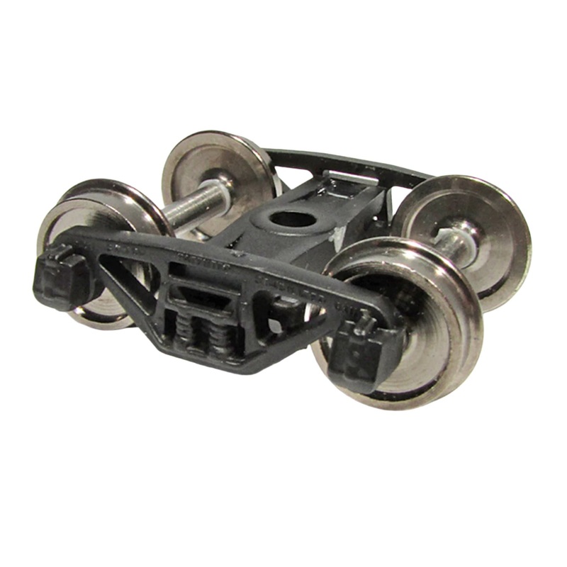 Barber S-2a 70-Ton Trucks  Solid Bearing Journal Boxes w/Standard Tread 33 Wheelsets (Pair)