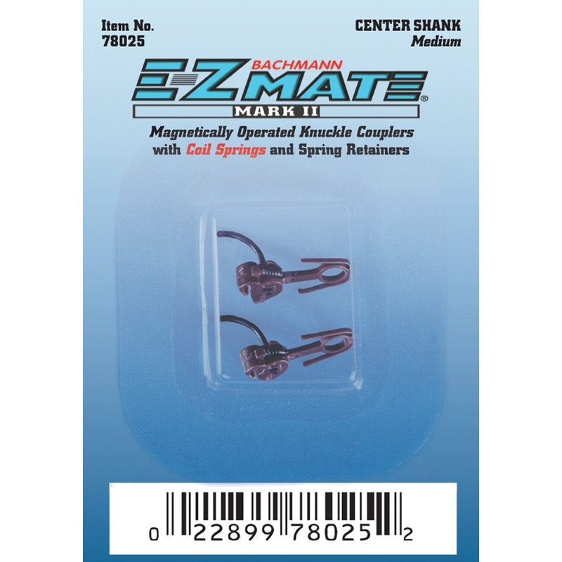 E-Z Mate MkII Couplers Centre Shank Medium (12 Pair/Card)