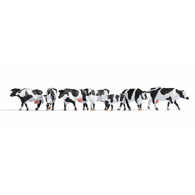 Figures – Black & White Cows (7) Set