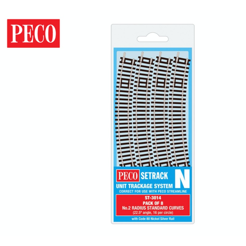 ST3014 263.5mm – Code 55/80 – Setrack No.2 Standard Curve Track Radius 2 (8)