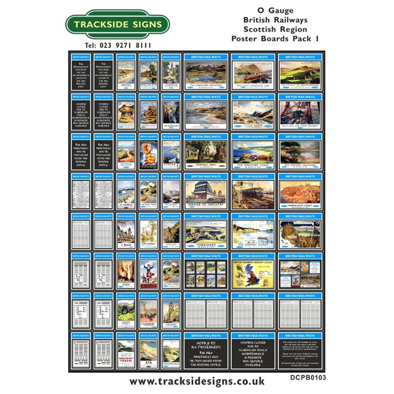 Die Cut BR Scottish Region Poster Boards