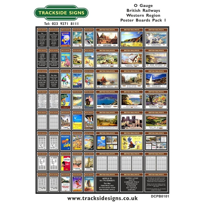 Die Cut BR Western Region Poster Boards
