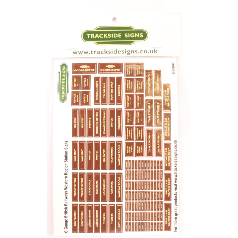 Die Cut Scottish Region Station Signs