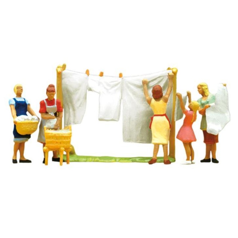 Women Hanging Washing