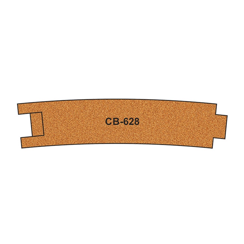 10 X Pre-Cut Cork Bed for R628 Curve Track