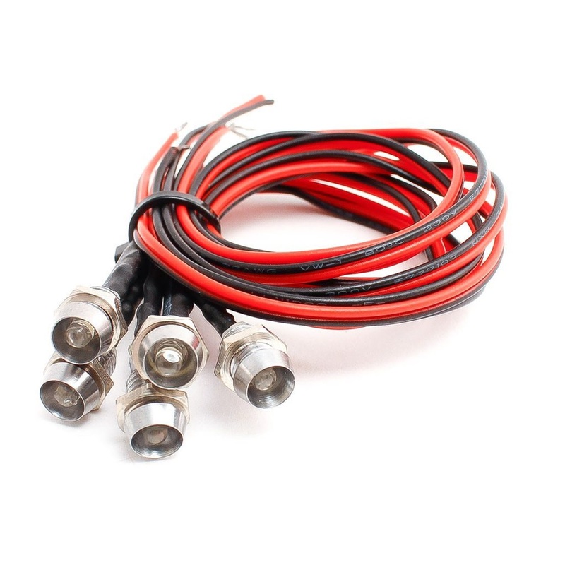 Chrome Mounted Panel 6x Pre-wired White