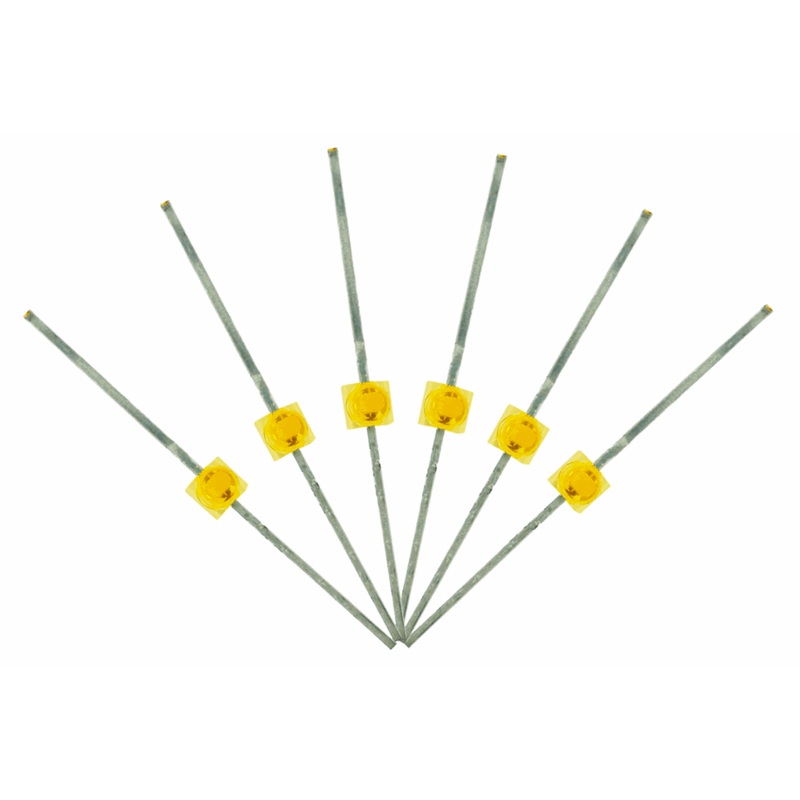 Mini Butterfly Type  6x 1.6mm (w/resistors)  Prototype White