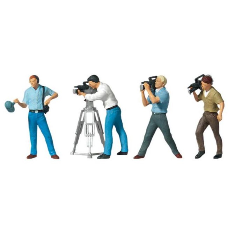 TV Camera Crew (4) Exclusive Figure Set