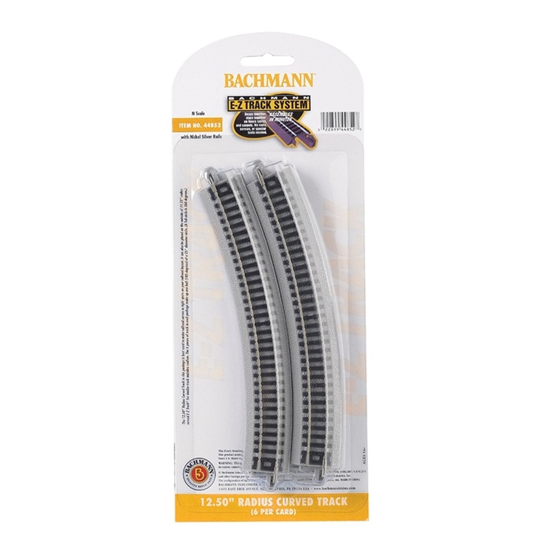 12.50 Radius Curved Track 6 Card (N)