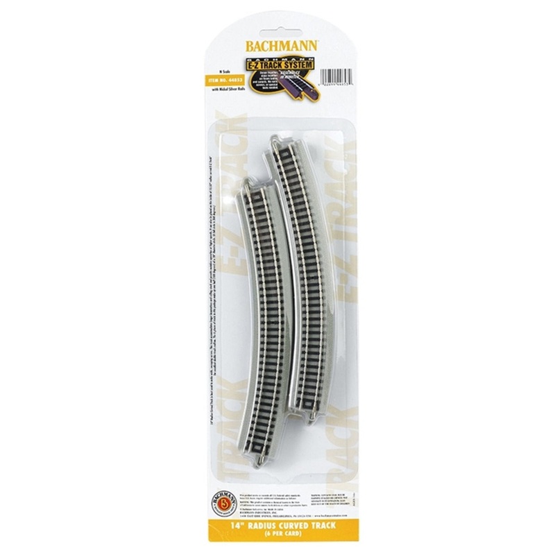14 Radius Curved Track (6/Card)