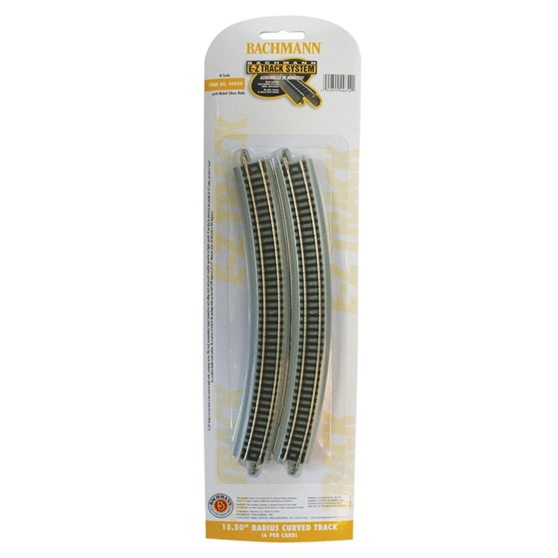 15.50 Radius Curved Track (6/Card)
