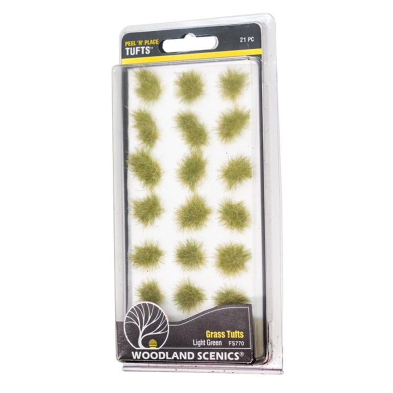FS770 Peel n Place Light Green Grass Tufts