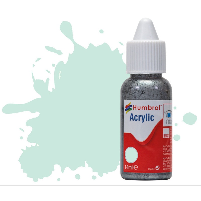 HUMBROL ACRYLIC DROPPER BOTTLE – No 23 Duck Egg Blue Matt – 14ml