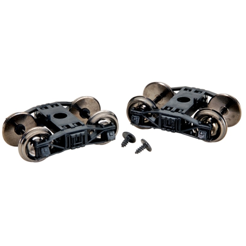 Long Wheelbase Arch Bar Freight Trucks (2/Card)