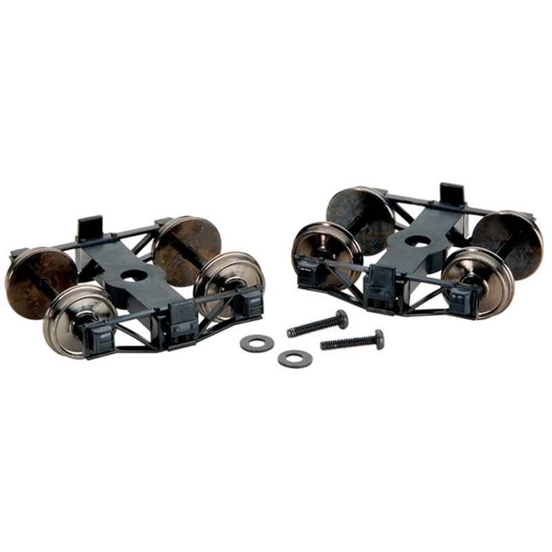 Low Frame 4′ 1 Arch Bar Freight Trucks (2/Card)