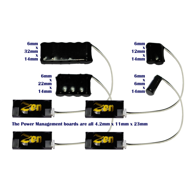 Set of 4 Stay-Alives with 3-Wire Connections (1x Small, 1x Medium, 1x Large & 1x SUPER)