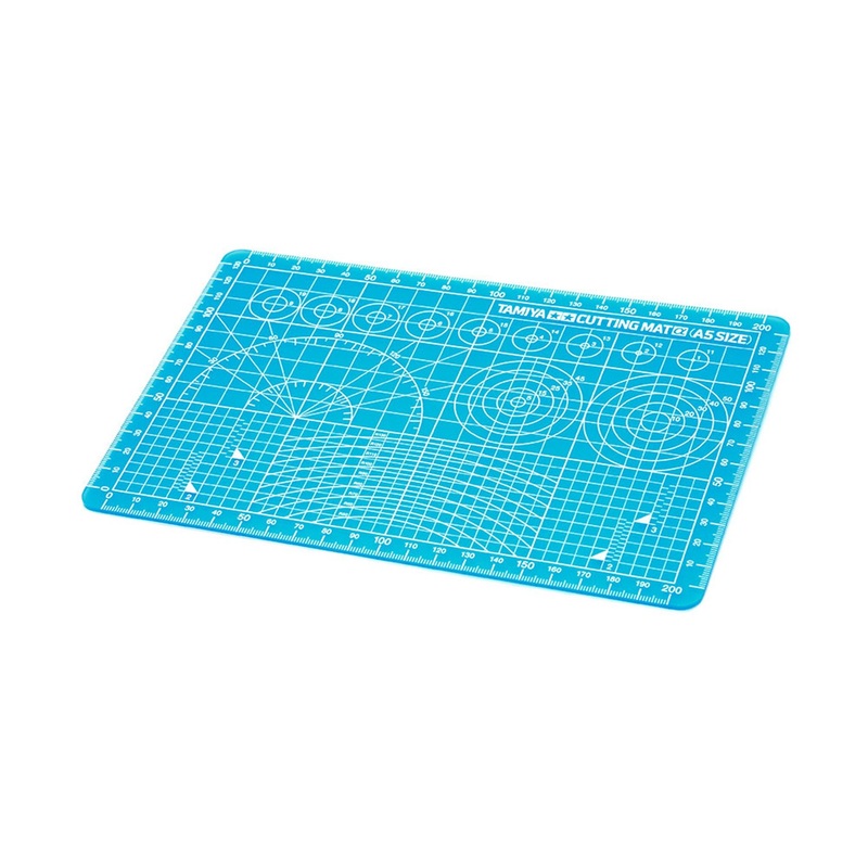 Craft Tool Series No.142  Tamiya Cutting Mat a (A5 Size/Blue)