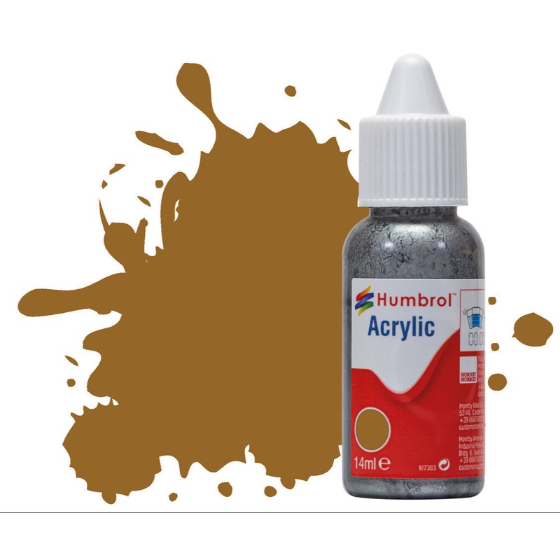 HUMBROL ACRYLIC DROPPER BOTTLE – No 26 Khaki – Matt – 14ml