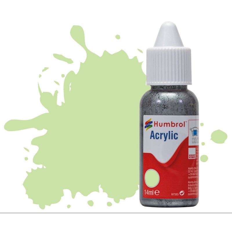 HUMBROL ACRYLIC DROPPER BOTTLE – No 36 Pastel Green Matt – 14ml