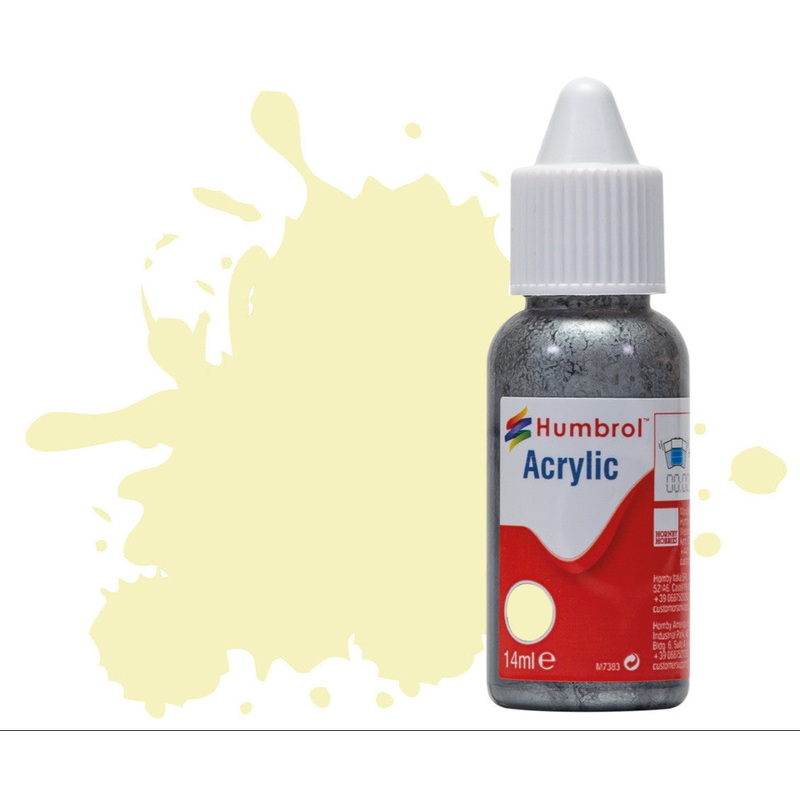 HUMBROL ACRYLIC DROPPER BOTTLE – No 41 Ivory – Gloss – 14ml
