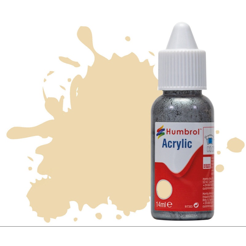 HUMBROL ACRYLIC DROPPER BOTTLE – No 71 Oak – Satin   – 14ml