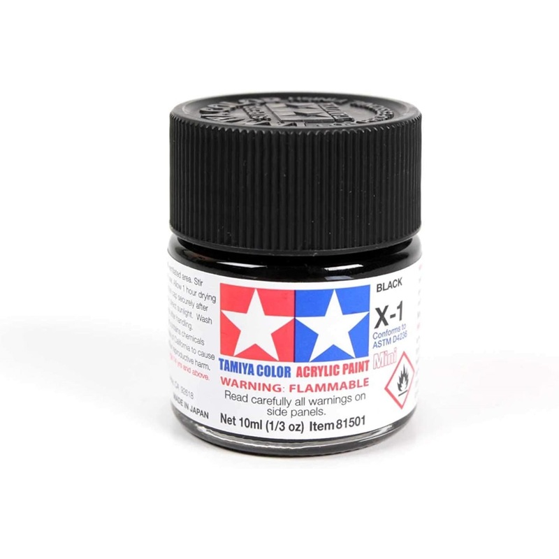 TAMIYA ACRYLIC MINI X-1 BLACK