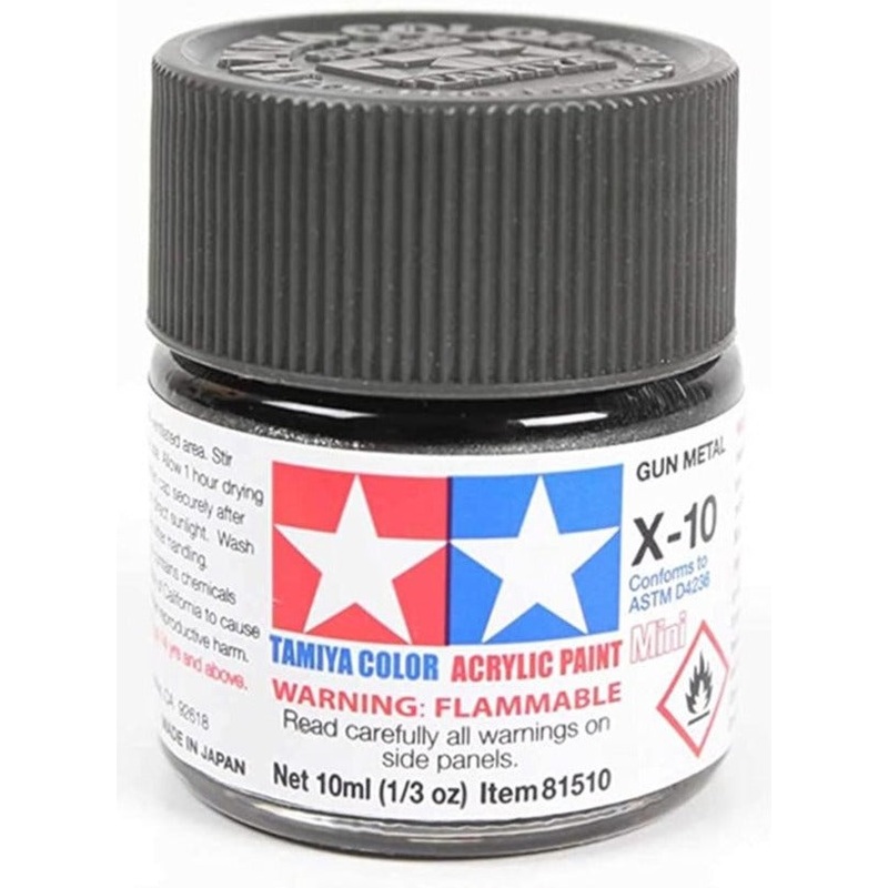 TAMIYA ACRYLIC MINI X-10 GUN METAL