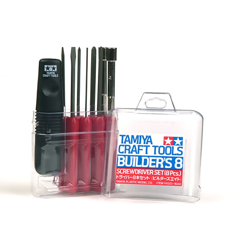 Tamiya Craft Tools Series no.23 Builder’s 8 Screwdriver Set