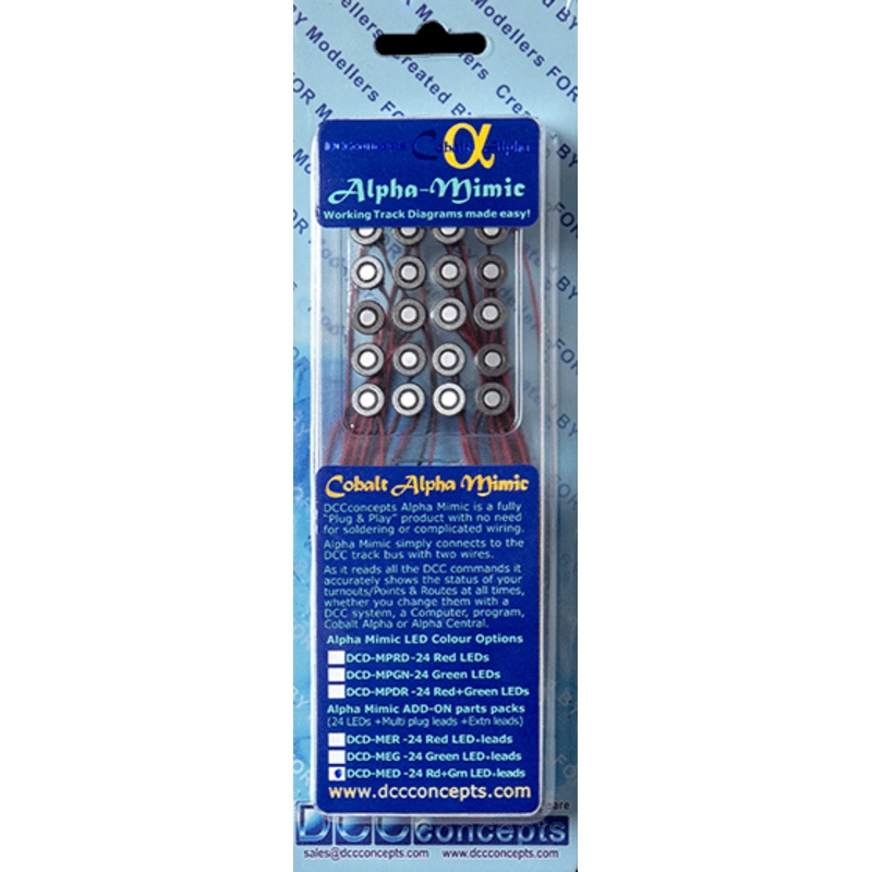 Alpha Mimic Add-On LEDs + leads (Red+White)