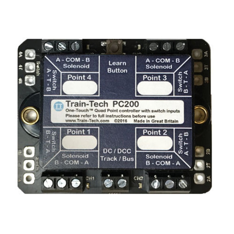 DCC Point Controller Quad With Route Store/Switching