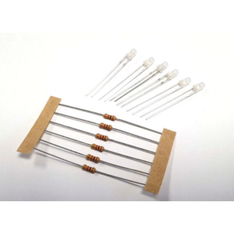 LED Pack 3mm White (6)