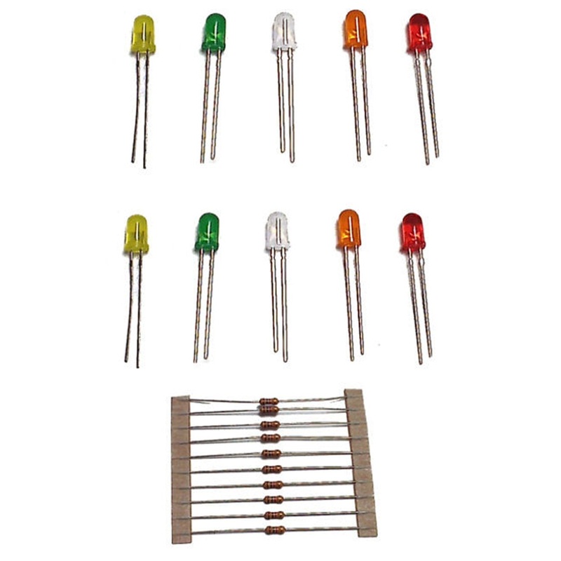 LED Pack 5mm Assorted (10)