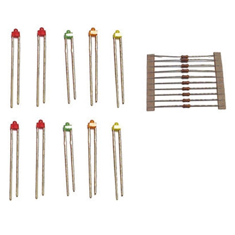 LED Pack Assorted Colour Subminiatures (10)