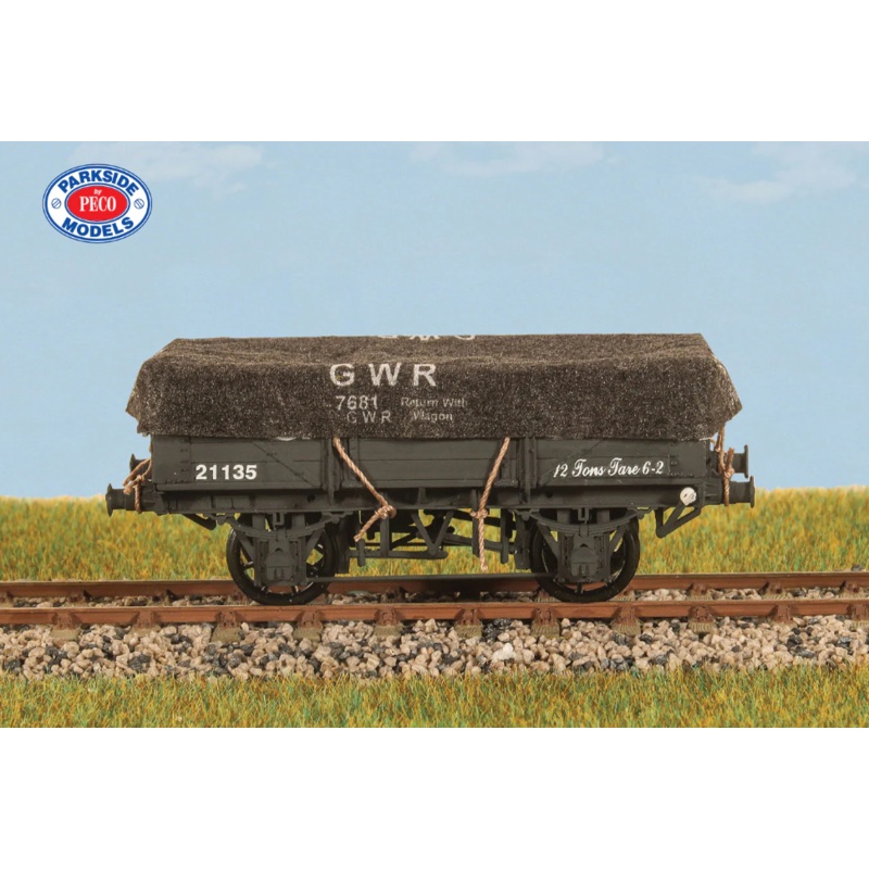 Parkside Dundas PA61 GWR 8 Wagons Tarps