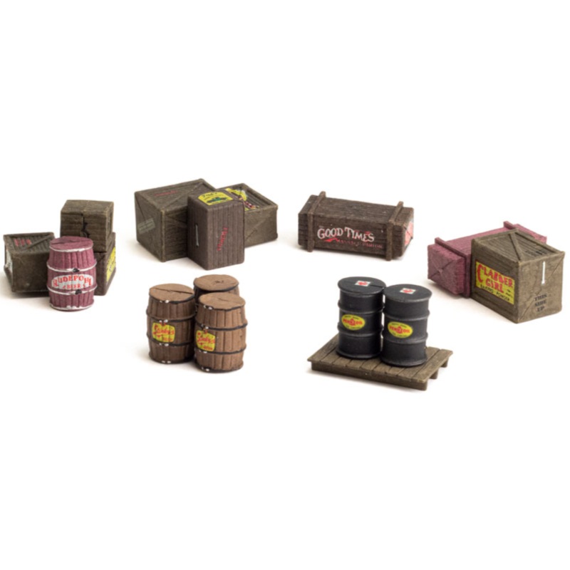 A2739 Scenic Accents – Assorted Crates – O Scale