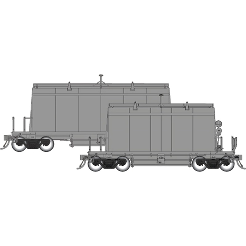 HO Long Barrel Ore Hopper: Undecorated Kit  Single Car