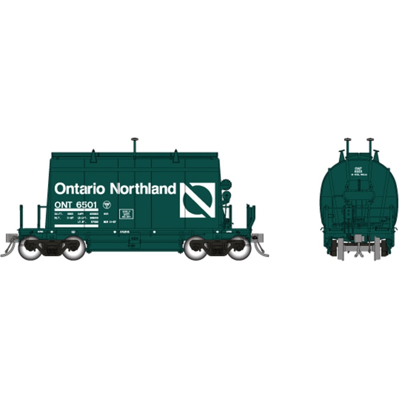 HO Short Barrel Ore Hopper: ONR Progressive Green  6-Pack #2