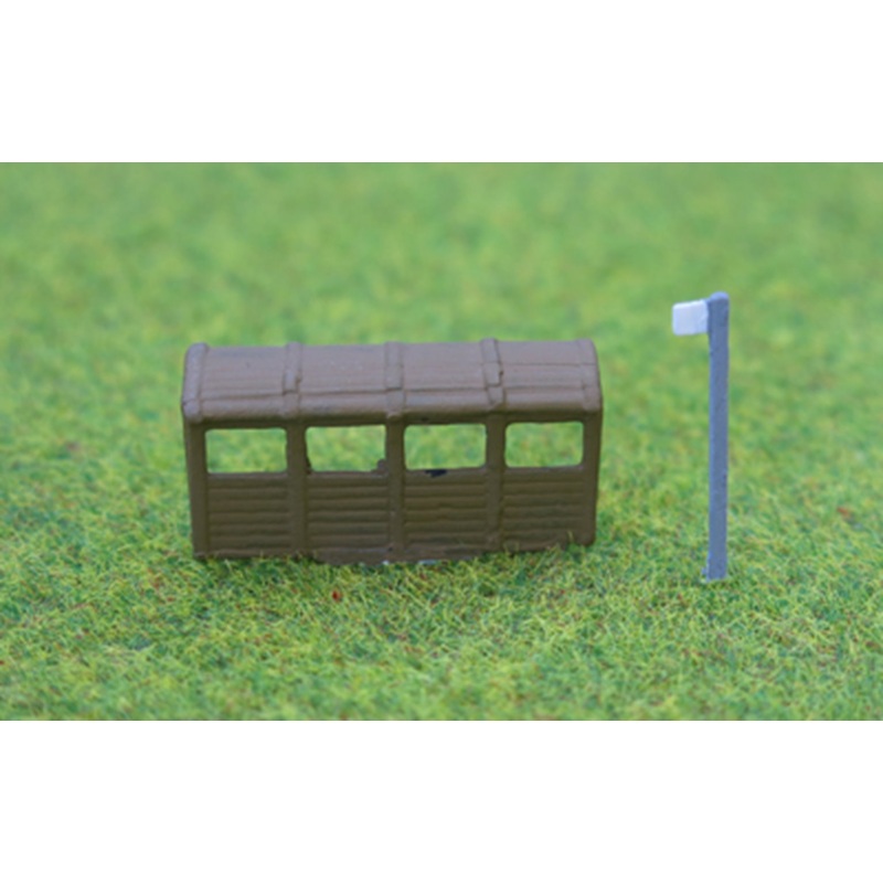 N Gauge Bus Stop and Covered Shelter