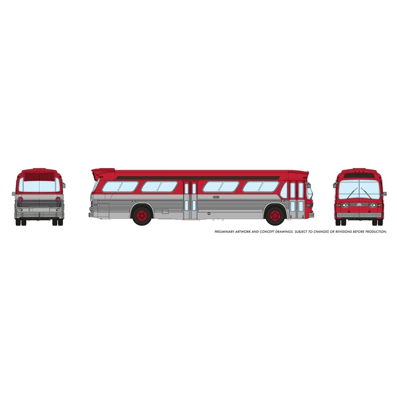 N Gauge New Look Bus – Generic Red
