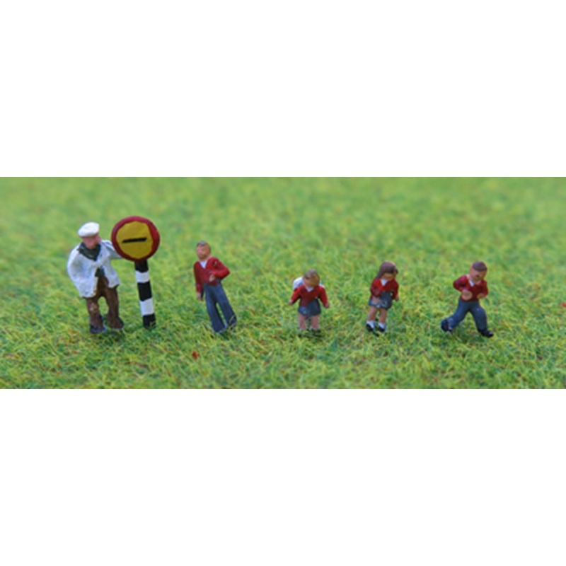 N Gauge School Children & Crossing Patrol