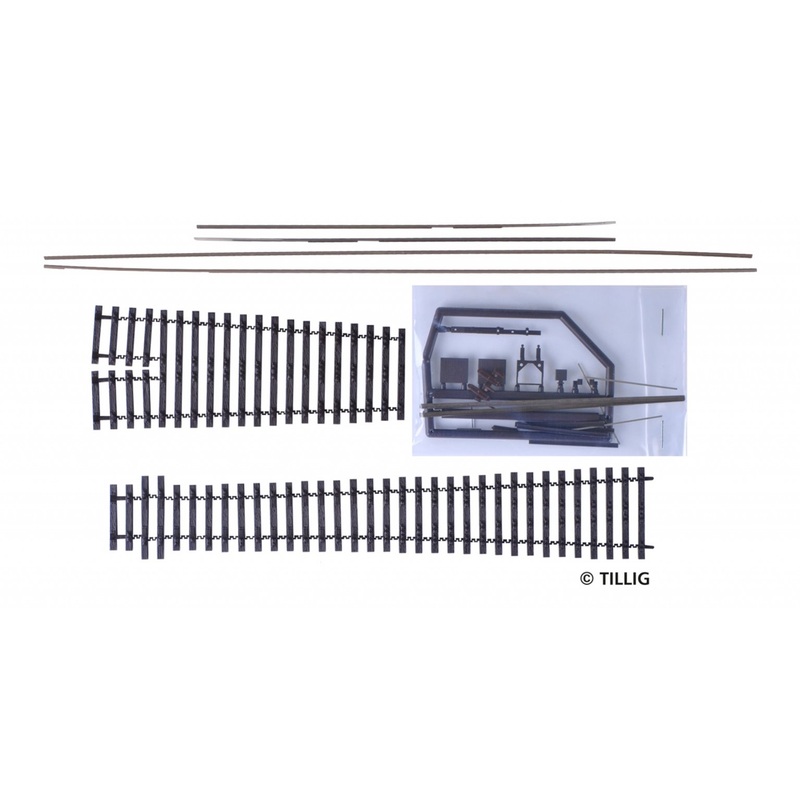 Tillig elite track :   Kit flexi-points, frog angle 6 – 3