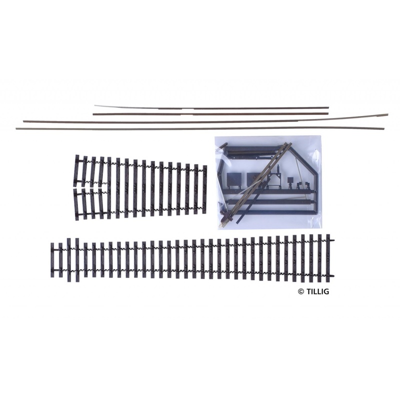 Tillig elite track :   Kit flexi-points, frog angle 7