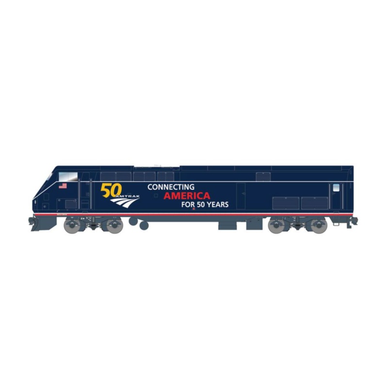 AMD103/P42, Amtrak 50th Anniversary Blue #100 Diesel Locomotive – DCC Sound
