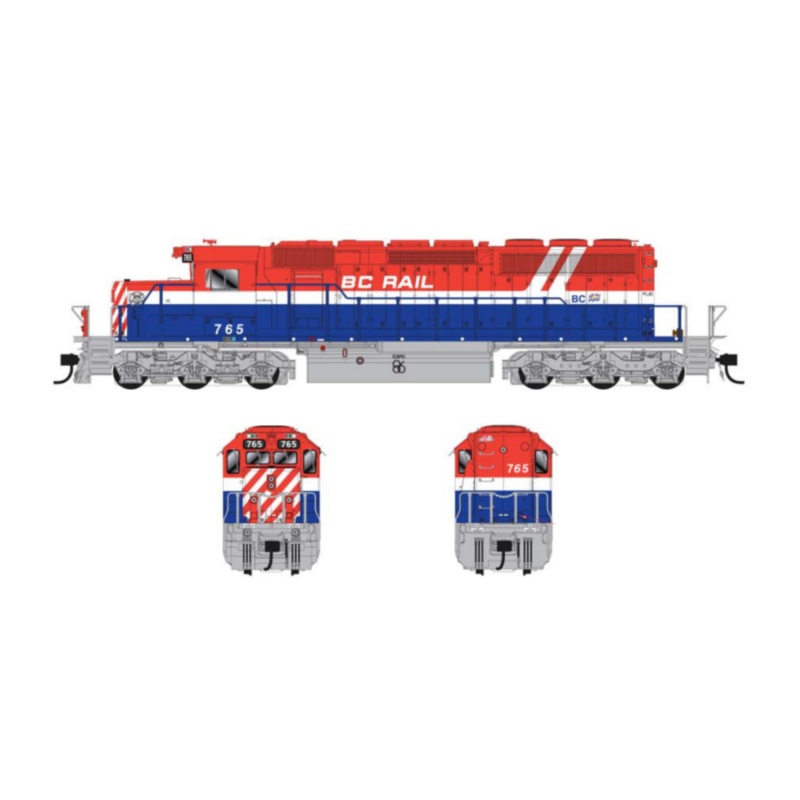 BC Rail BCR GMD SD40-2 Diesel Locomotive #767 (DCC Sound)