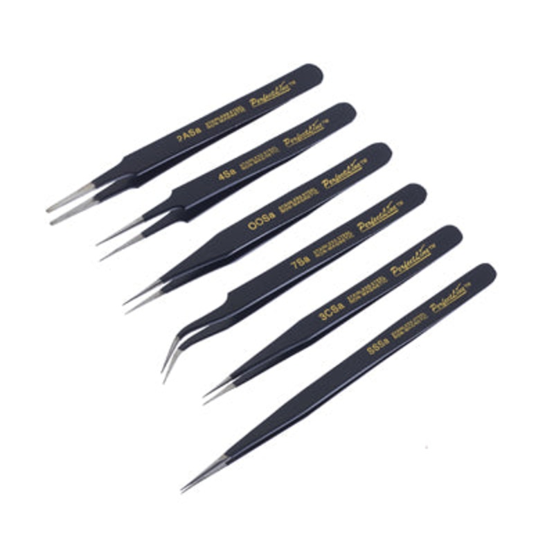 Expo 6 Piece Professional Tweezer Set